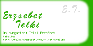 erzsebet telki business card
